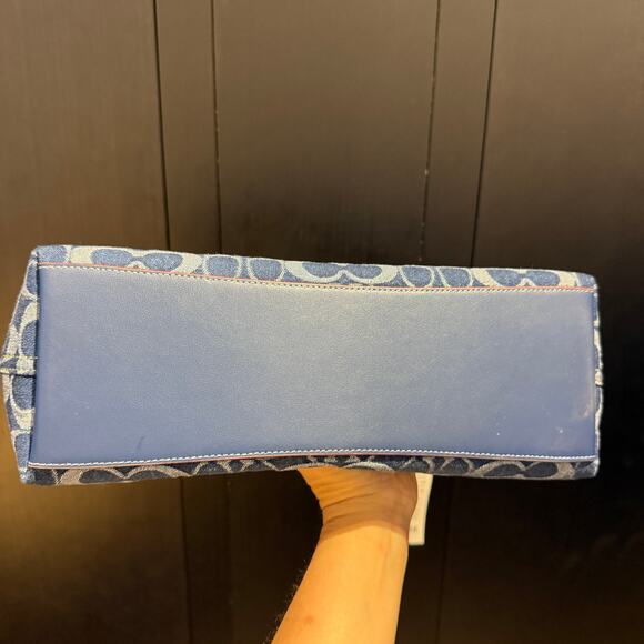 Coach Laurel Shoulder Bag In Signature Denim CY702 & gift receipt - Picture 12 of 16